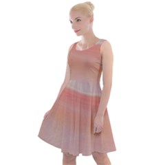 Pink Sky Knee Length Skater Dress by WILLBIRDWELL