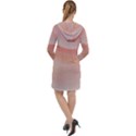 Pink Sky Long Sleeve Hoodie Dress View2