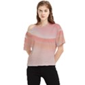 Pink Sky One Shoulder Cut Out Tee View1