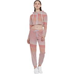 Pink Sky Cropped Zip Up Lounge Set by WILLBIRDWELL