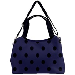 Large Black Polka Dots On Astral Aura - Double Compartment Shoulder Bag by FashionLane