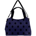 Large Black Polka Dots On Astral Aura - Double Compartment Shoulder Bag View1