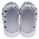 Large Black Polka Dots On Beau Blue - Half Slippers View4