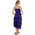 Large Black Polka Dots On Berry Blue - Layered Bottom Dress View2