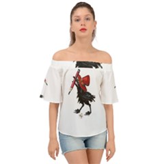 Lil Friend Of All The World - By Larenard Off Shoulder Short Sleeve Top by LaRenard