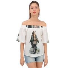 Easyrider - By Larenard Off Shoulder Short Sleeve Top by LaRenard