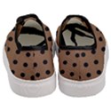 Large Black Polka Dots On Brown Bear - Women s Classic Low Top Sneakers View4