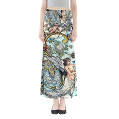 The Illustrated Alphabet - S - By Larenard Full Length Maxi Skirt by LaRenard