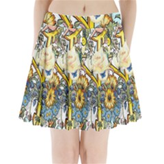 The Illustrated Alphabet - Y - By Larenard Pleated Mini Skirt by LaRenard