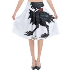 Lil Friend Of All The World - By Larenard Flared Midi Skirt by LaRenard