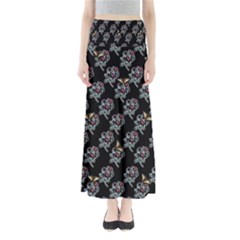 Rose Damour - Black - By Larenard Full Length Maxi Skirt by LaRenard