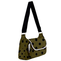 Large Black Polka Dots On Antique Bronze - Multipack Bag by FashionLane