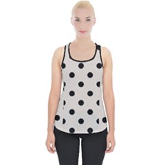 Large Black Polka Dots On Abalone Grey - Piece Up Tank Top by FashionLane