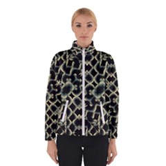 Dark Interlace Motif Mosaic Pattern Winter Jacket by dflcprintsclothing