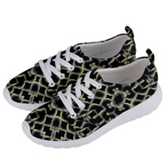 Dark Interlace Motif Mosaic Pattern Women s Lightweight Sports Shoes