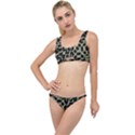 Dark Interlace Motif Mosaic Pattern The Little Details Bikini Set View1