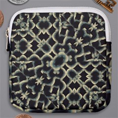 Dark Interlace Motif Mosaic Pattern Mini Square Pouch by dflcprintsclothing