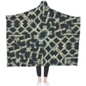 Dark Interlace Motif Mosaic Pattern Wearable Blanket View2