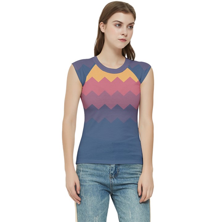 Fall palette Women s Raglan Cap Sleeve Tee