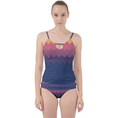 Fall Palette Cut Out Top Tankini Set by goljakoff