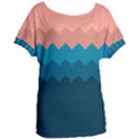 Flat ocean palette Women s Oversized Tee View1