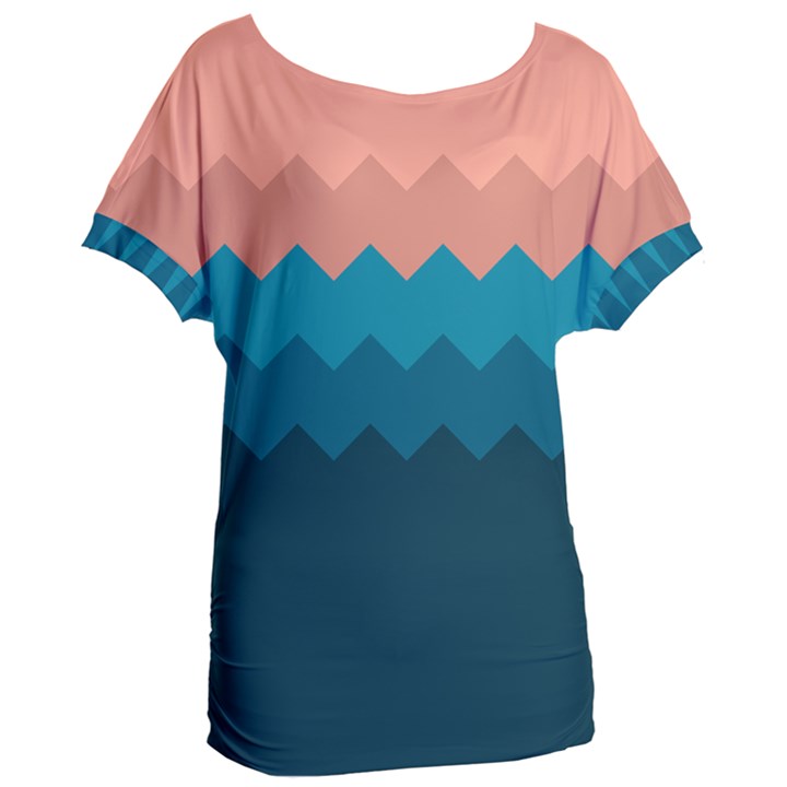 Flat ocean palette Women s Oversized Tee