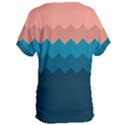 Flat ocean palette Women s Oversized Tee View2