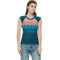 Flat Ocean Palette Women s Raglan Cap Sleeve Tee by goljakoff