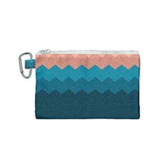 Flat Ocean Palette Canvas Cosmetic Bag (small) by goljakoff