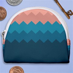 Flat Ocean Palette Horseshoe Style Canvas Pouch by goljakoff