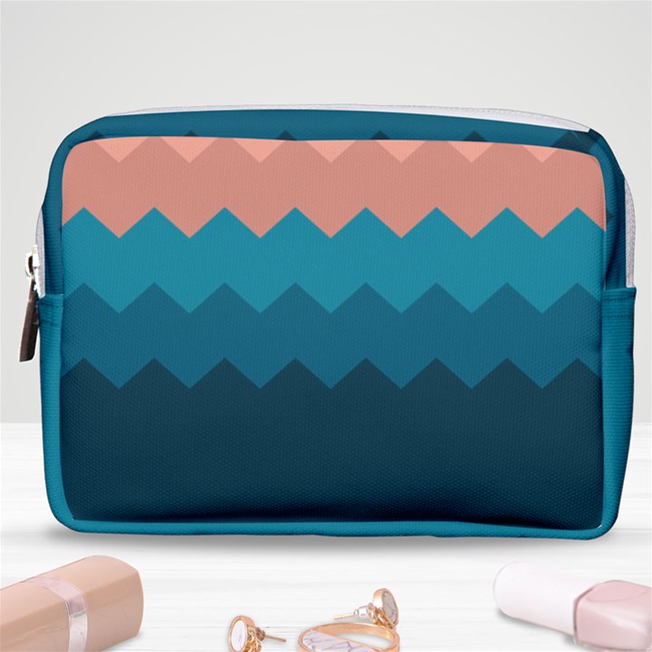 Flat ocean palette Make Up Pouch (Medium)