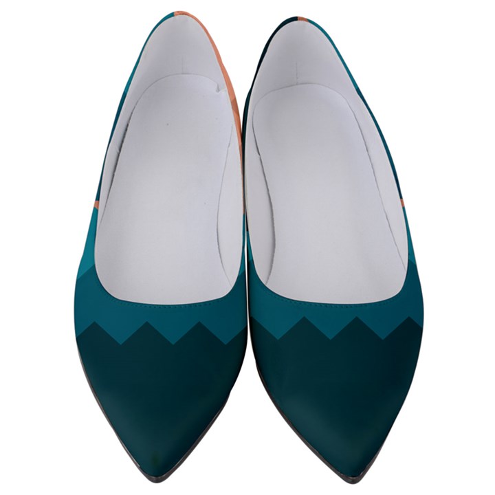 Flat ocean palette Women s Low Heels