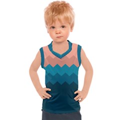 Flat Ocean Palette Kids  Sport Tank Top