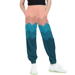 Flat Ocean Palette Kids  Elastic Waist Pants by goljakoff