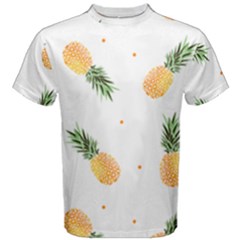 Pineapple Pattern Men s Cotton Tee by goljakoff