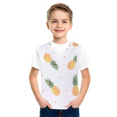 Pineapple Pattern Kids  Basketball Tank Top by goljakoff