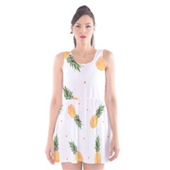 Pineapple Pattern Scoop Neck Skater Dress by goljakoff