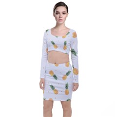 Pineapple Pattern Top And Skirt Sets by goljakoff