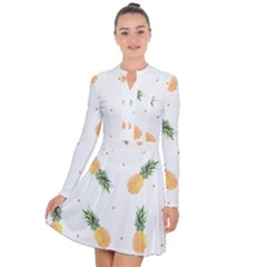 Pineapple Pattern Long Sleeve Panel Dress by goljakoff