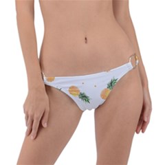 Pineapple Pattern Ring Detail Bikini Bottom by goljakoff