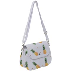 Pineapple Pattern Saddle Handbag by goljakoff