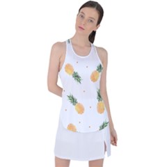 Pineapple Pattern Racer Back Mesh Tank Top by goljakoff