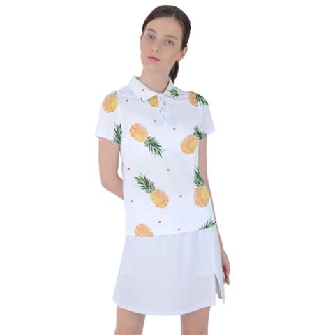 Pineapple Pattern Women s Polo Tee by goljakoff