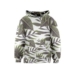 Tropical Leaves Kids  Pullover Hoodie by goljakoff