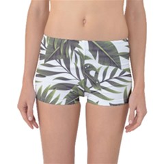 Tropical Leaves Boyleg Bikini Bottoms by goljakoff