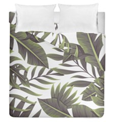 Tropical Leaves Duvet Cover Double Side (queen Size) by goljakoff