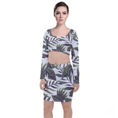 Tropical Leaves Top And Skirt Sets by goljakoff