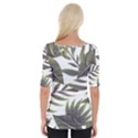 Tropical leaves Wide Neckline Tee View2