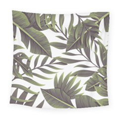 Tropical Leaves Square Tapestry (large) by goljakoff