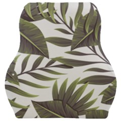 Tropical Leaves Car Seat Velour Cushion  by goljakoff